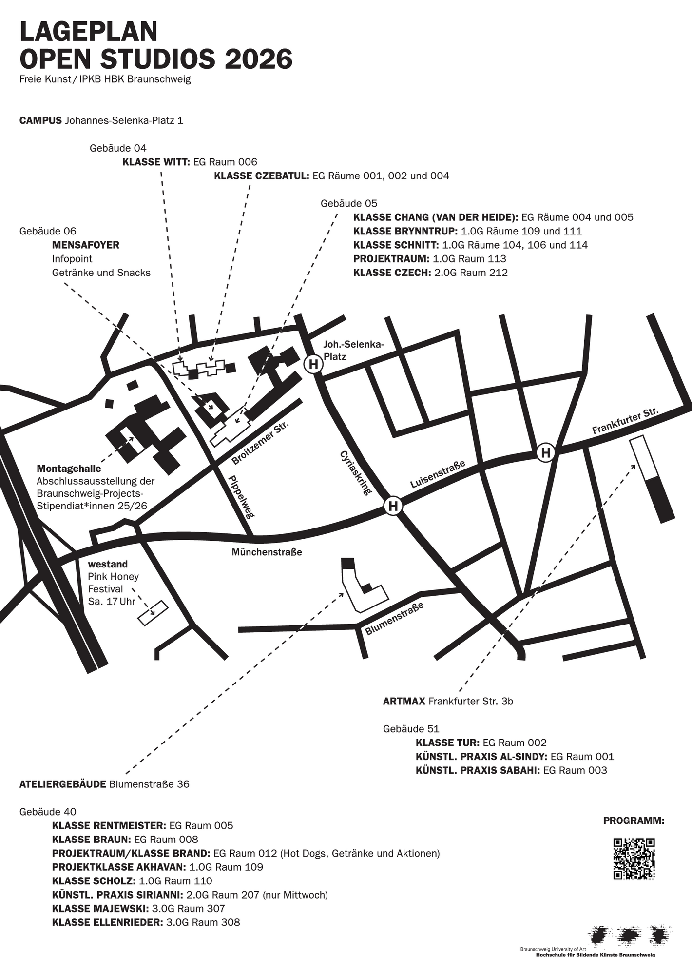 Lageplan Open Studios 2026